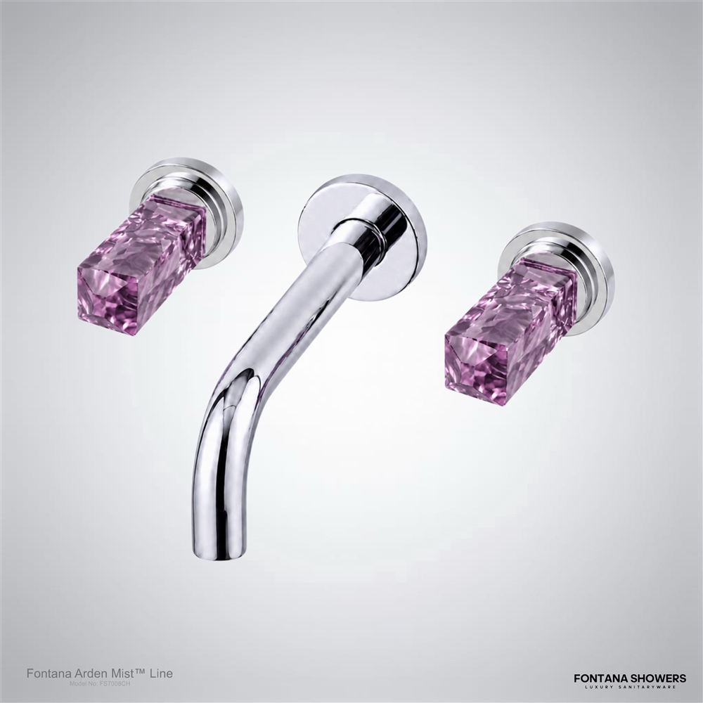 Fontana DualOrion gold thermostatic bathroom faucet studio product view